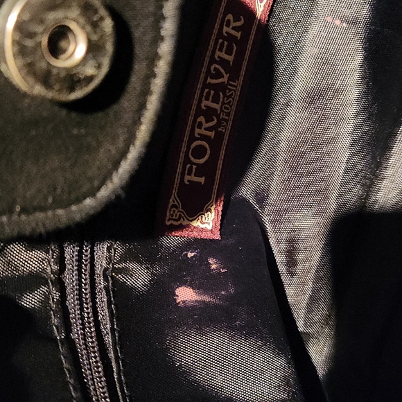 FOREVER By Fossil Black and Green Bakery Themed Women's Bag - Picture 10 of 12